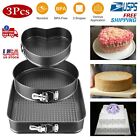 9/10/11 inch Set Round Spring Form Cake Non-Stick Coating Pan Tool for Baking US