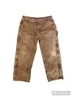 Vintage carhartt distressed double knee quilted carpenter pants B194211 33x28