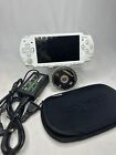 Sony PSP-2000 Handheld Console - WORKS (Pearl White) Charger, Game & Soft Case