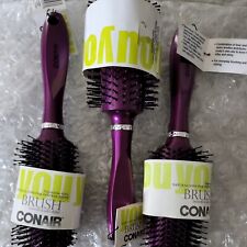 (3) Conair You Brush Tourmaline Ionic Hair Brushes - Purple Set- BRAND NEW