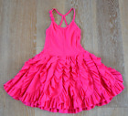 Eliane et Lena GIrls Pink Ruffle Dress Size 6 EUC