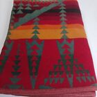 Pendleton Double Sided Wool Blanket Robe Native American Pattern 57 x 75