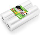 CUCUPAPA Vacuum Food Sealer Rolls Bags, 2 Packs 11 in x 50ft Storage Bags, BPA F