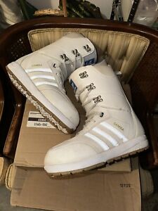 Adidas Samba Adv Men's Snowboard Boots Size 9.5 White