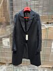 Uniqlo Wool Cashmere Chesterfield Coat in Black - Size S- NWT