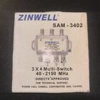 Zinwell Sam-3402 3 X 4 Multi-switch 40-2150 MHz DirecTV Approved - NEW