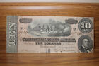 1864 Confederate $10 Note Crisp Uncirculated Lot N21