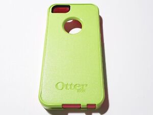 Otterbox Commuter Series Phone Case For iPhone 5 5s - Glow Green / Blaze pink