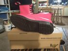 Dr Martens 1460 Clash Pink Smooth Leather Lace Up Boot US Women 8 Men 7 UK 6