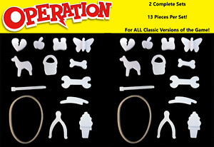 Operation Game Replacement Pieces Parts 2 Complete Sets of 13 w/Ice Cream Cone!