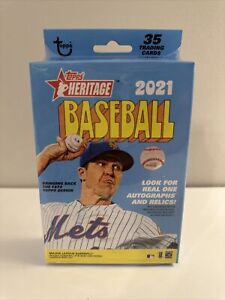 2021 Topps Heritage Baseball EXCLUSIVE Factory Sealed HANGER Box new rc auto?