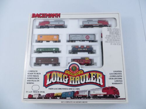 Bachmann Long Hauler Electric N Scale Train Set 24406 Santa Fe Locomotive