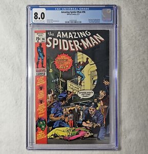 Amazing Spider-Man #96 - CGC 8.0 OW/W - Drug Story - Not CCA Approved