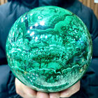 New Listing8.68LB Rare Natural Malachite quartz hand Carved sphere Crystal Healing