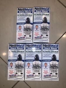 NeilMed Sinus Rinse 5 Boxes Bottles 8 OZ+Packets Expiration 2028