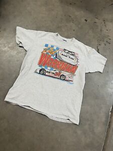 RARE Vintage Bob Hilbert Sportswear Rick Workman 34 Racing T Shirt Double Sided