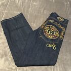 Vintage Y2K Coogi Royale Jeans Men 36x34 Blue Denim Embroidered
