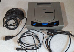 Sega Saturn w/ RGB SCART Cable Controller Model 1 Gray Console and Power va 0.5