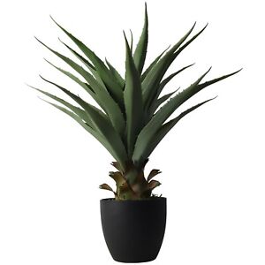 27 Inch Sansevieria Feaux Plants Agave Snake Plant Barbed Artificial Potted 2pcs