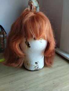 100 human hair wig orange