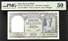 India 10 Rupees Pick# 24 ND ( 1943) PMG 50 About uncirculated banknote