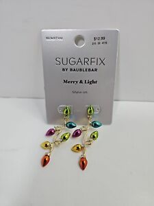 *NWT* Sugarfix By Baublebar Multicolored Lights Christmas Drop Earrings