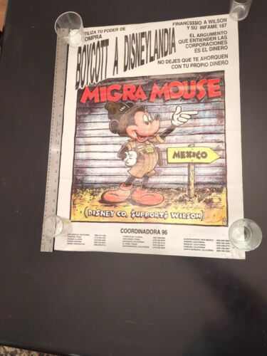 Vintage Migra Mouse (Boycott Disney) Poster. 18