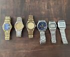 SEIKO WRIST WATCH LOT 6 Mens Wristwatches For Parts or Repair