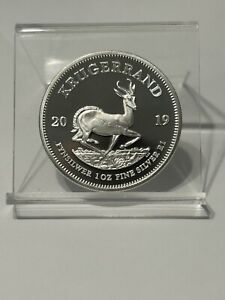 2019 South Africa 1oz Silver .999 Fine Krugerrand Proof Raw