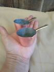 2 Copper Bazar Francais New York Tiny Small Butter Warmers  1 15/16