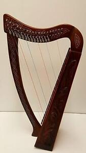 Musical Instrument 19 Strings Lever Celtic Irish Harp