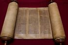ANCIENT COMPLETE TORAH BIBLE MANUSCRIPT SCROLL DEER PARCHMENT 450 YRS ITALY