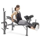 Marcy Standard Weight Bench Incline with Leg Developer and Butterfly Arms