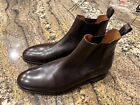 Yanko 11.5 UK / 12.5 US brown leather chelsea boots, handmade in Spain, new