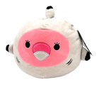 Squishmallow Cookie The Flamingo in Gordon Shark Costume 8” New With Tags