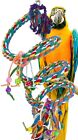 1962 Huge rope boing coil swing perch bird toy parrot cage toys cages macaw