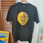 Fall Out Boy Unisex Shirt Size Medium Smiley Face Flag Design Black Yellow
