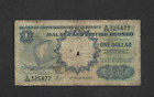 1 DOLLAR VG- BANKNOTE FROM MALAYA AND BRITISH BORNEO 1959  PICK-8