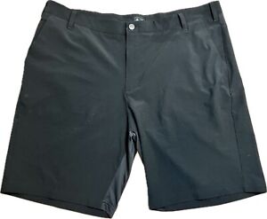 Adidas Golf Flat Front Chino Shorts 4 Pockets Black B82516 Men's Size 40