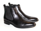 Men's Gifennse Chelsea Black Leather Dress Boots HA01-703  Slip On Size 11