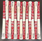 13x GP New Decade Multicompound WHITEOUT Standard Golf Club Grips Red/White