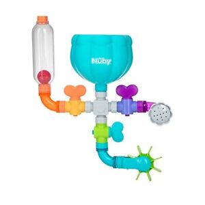 Wacky Waterworks Pipes Bath Toy with Interactive Features for Cognitive Devel...