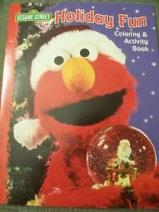 Sesame Street Holiday Fun Coloring  Activity Book (2005) - Paperback - GOOD