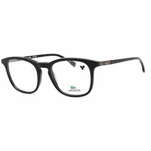 Lacoste Unisex Eyeglasses Black Round Full Rim Frame Clear Demo Lens L2889 001