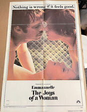 EMANUELLE JOYS OF A WOMAN! '76 EROTIC  CULT ORIGINAL U.S.OS FILM POSTER!
