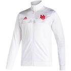 Nebraska Huskers Adidas Men’s White Football Strategy Full-Zip Jacket Size Large