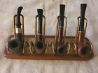 New ListingSolid Walnut Base 4 Spot Pipe Stand Park Sherman w 4 Pipes