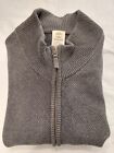 Timberland Men's XL Cardigan Sweater Reg Fit Long Sleeve Full Zip Gray Heather