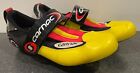Carnac TRS6 mens size 43 carbon comp yellow Speedplay Cleats road Cycling Shoes