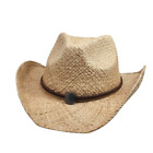 Big Size 2XL Natural Raffia Straw Cowboy Hat BIGHEADCAPS XXL